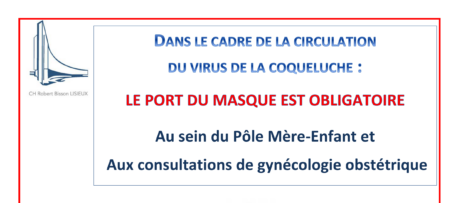 Port du masque PME – Prévention Coqueluche